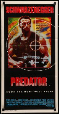 4r382 PREDATOR Aust daybill '87 Arnold Schwarzenegger sci-fi, soon the hunt will begin!