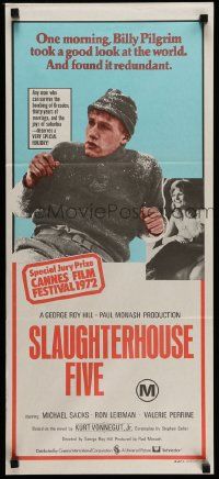 4r417 SLAUGHTERHOUSE FIVE Aust daybill '72 Kurt Vonnegut's internationally acclaimed best seller!