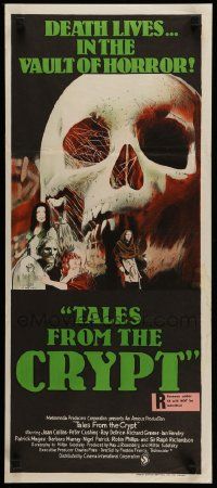 4r441 TALES FROM THE CRYPT Aust daybill '72 cool monster images from E.C. comics, Joan Collins!