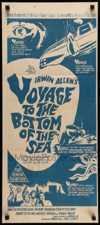 4r466 VOYAGE TO THE BOTTOM OF THE SEA Aust daybill R60s fantasy sci-fi art of scuba divers!