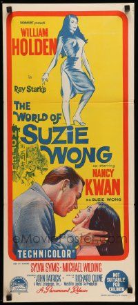 4r483 WORLD OF SUZIE WONG Aust daybill '60 William Holden was first man that Nancy Kwan ever loved!