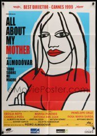 4r005 ALL ABOUT MY MOTHER Belgian '99 Pedro Almodovar's Todo Sobre Mi Madre, cool art by Marine!