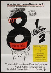 4r527 8 1/2 German R82 Federico Fellini classic, Marcello Mastroianni & Claudia Cardinale