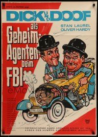 4r535 A-HAUNTING WE WILL GO German R60s Stan Laurel & Oliver Hardy in car w/hostage!