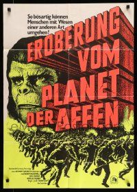 4r567 CONQUEST OF THE PLANET OF THE APES German R70s Roddy McDowall, the revolt of the apes!