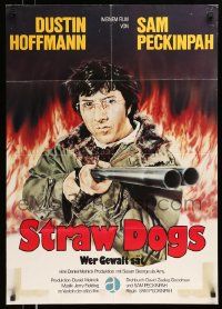4r715 STRAW DOGS German R81 completely different art of Dustin Hoffman, directed by Sam Peckinpah