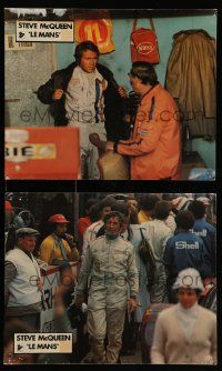 4r765 LE MANS 2 German LCs '71 great image of race car driver Steve McQueen & Siegfried Rauch!