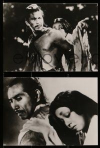 4r029 RASHOMON 10 Swiss 7x9.75 stills '80s Akira Kurosawa Japanese classic starring Mifune & Kyo!
