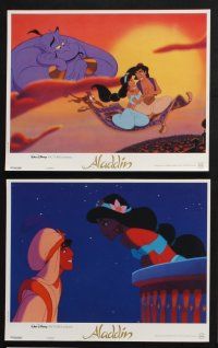 4r815 ALADDIN 9 French LCs '92 classic Walt Disney Arabian fantasy cartoon!