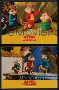 4r940 ALVIN & THE CHIPMUNKS 7 French LCs '07 cute different images of cartoon rodents!