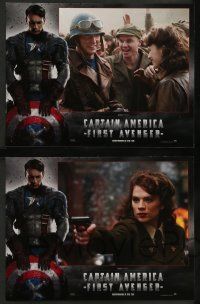 4r953 CAPTAIN AMERICA: THE FIRST AVENGER 6 French LCs '11 Hugo Weaving, Chris Evans in title role!