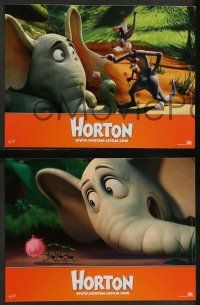4r943 HORTON HEARS A WHO! 7 French LCs '08 cartoon from the book by Dr. Seuss!