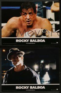 4r980 ROCKY BALBOA 6 French LCs '07 boxing sequel, director & star Sylvester Stallone!