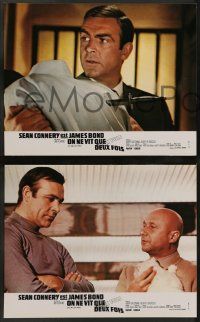 4r939 YOU ONLY LIVE TWICE 8 French LCs R70s Sean Connery IS James Bond, different action images!