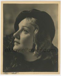 4s040 ANNA STEN deluxe English 9.75x11.75 still '20s profile, signed by photographer Peter North!