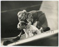 4s223 TOPPER TAKES A TRIP deluxe 10.5x13.5 still '39 Constance Bennett & Asta on airplane wing!