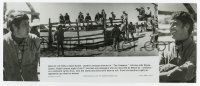 4s247 COWBOYS candid 5.5x13.25 still '72 director Mark Rydell puts young boys on real cattle drive!