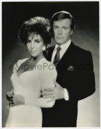 4s091 ELIZABETH TAYLOR/ROBERT WAGNER deluxe 11x14 TV still '86 the stars from There Must Be a Pony!
