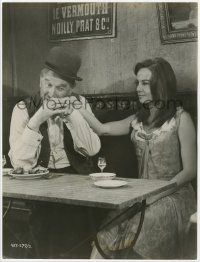 4s095 FANNY deluxe 10.25x13.5 still '61 c/u of sexy Leslie Caron & Maurice Chevalier by Zinn Arthur!