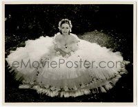 4s252 GAIL PATRICK 10.25x13 still '35 overhead shot w/ great dress from Mississippi by Hal McAlpin!