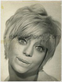 4s104 GOLDIE HAWN deluxe 10x13.25 still '60s close portrait of the sexy blonde making a funny face!