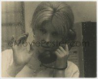 4s121 I WAS A MALE SEX BOMB deluxe 9.25x11.5 still '65 beautiful Catherine Deneuve in phone booth!