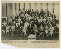 4s164 MGM 1943 STUDIO PORTRAIT deluxe 11x14 still '43 Louis B. Mayer flanked by his top stars!