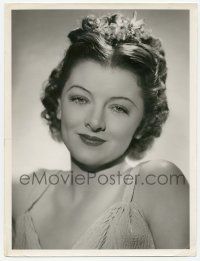 4s263 MYRNA LOY 10x13.25 still '37 lovely head & shoulders portrait from Parnell by Hurrell!