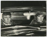 4s173 ON HER MAJESTY'S SECRET SERVICE deluxe 11x14 still '69 George Lazenby & Diana Rigg in car!
