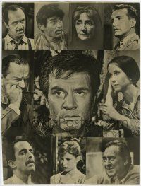 4s181 POWER & THE GLORY TV deluxe 10x13.25 still '62 montage of Laurence Olivier & top cast!