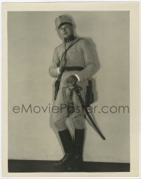 4s185 RALPH FORBES deluxe 11x14 still '20s full-length in military uniform by Ruth Harriet Louise!