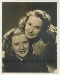 4s197 ROSEMARY LANE/PRISCILLA LANE deluxe 11x14 still '30s close up of the famous sisters smiling!