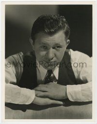 4s208 STU ERWIN deluxe 10x13 still '30s great close portrait by Clarence Sinclair Bull!