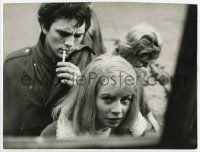 4s217 TERM OF TRIAL deluxe 9x11.75 still '62 Sarah Miles & Terence Stamp c/u by Gianni Praturlon!