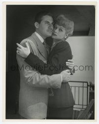 4s226 TWO SMART PEOPLE deluxe 10.25x13 still '46 romantic c/u of Lucille Ball & John Hodiak hugging!