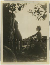 4s278 UNASHAMED 11x14 still '38 great image of two naked nudist women sitting on rocks!