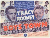 4s310 BOYS TOWN 4pg herald '38 Spencer Tracy as Father Flannagan, Mickey Rooney, MGM classic!