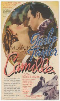 4s314 CAMILLE herald '37 in the strong young arms of Robert Taylor, Greta Garbo reposes!