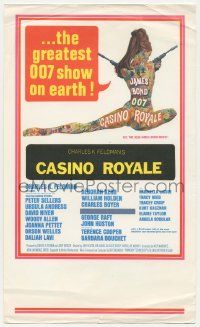 4s320 CASINO ROYALE 9x15 herald '67 all-star James Bond spy spoof, sexy psychedelic art by McGinnis!