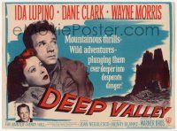4s340 DEEP VALLEY herald '47 Ida Lupino, Dane Clark, mountainous thrills & desperate danger!