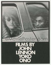 4s356 FILMS BY JOHN LENNON & YOKO ONO herald '80 cool photo of John & Yoko by Iain MacMillan!