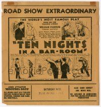 4s509 TEN NIGHTS IN A BARROOM 1pg herald '31 world's most famous play now on the talking screen!