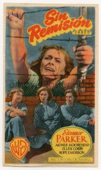 4s577 CAGED Spanish herald '51 different image of Eleanor Parker & women in prison, MCP art!