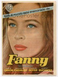 4s605 FANNY Spanish herald '62 different super close up of pretty French Leslie Caron!