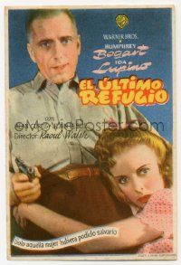 4s626 HIGH SIERRA Spanish herald '47 Humphrey Bogart as Mad Dog Killer Roy Earle, sexy Ida Lupino!