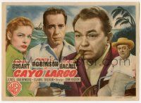 4s646 KEY LARGO Spanish herald '49 Humphrey Bogart, Lauren Bacall, Edward G. Robinson, Barrymore