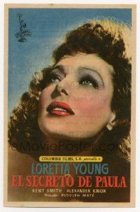 4s700 PAULA Spanish herald '53 pretty Loretta Young had only gone half-way to love before!