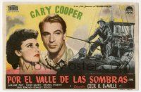 4s746 STORY OF DR. WASSELL Spanish herald '45 Gary Cooper, Laraine Day, Cecil B. DeMille, different