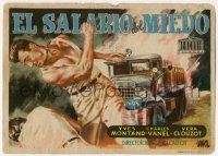 4s763 WAGES OF FEAR Spanish herald '53 Yves Montand, Henri-Georges Clouzot, different Jano art!