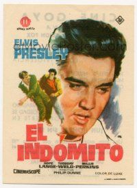 4s768 WILD IN THE COUNTRY Spanish herald '62 different Jano art of Elvis Presley, rock & roll !
